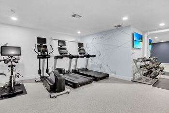 Treadmills in gym